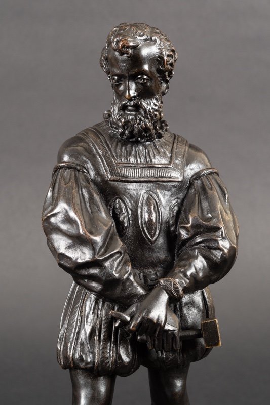 Michelangelo, Bronze, Monogram A.d. 19th Century.-photo-3