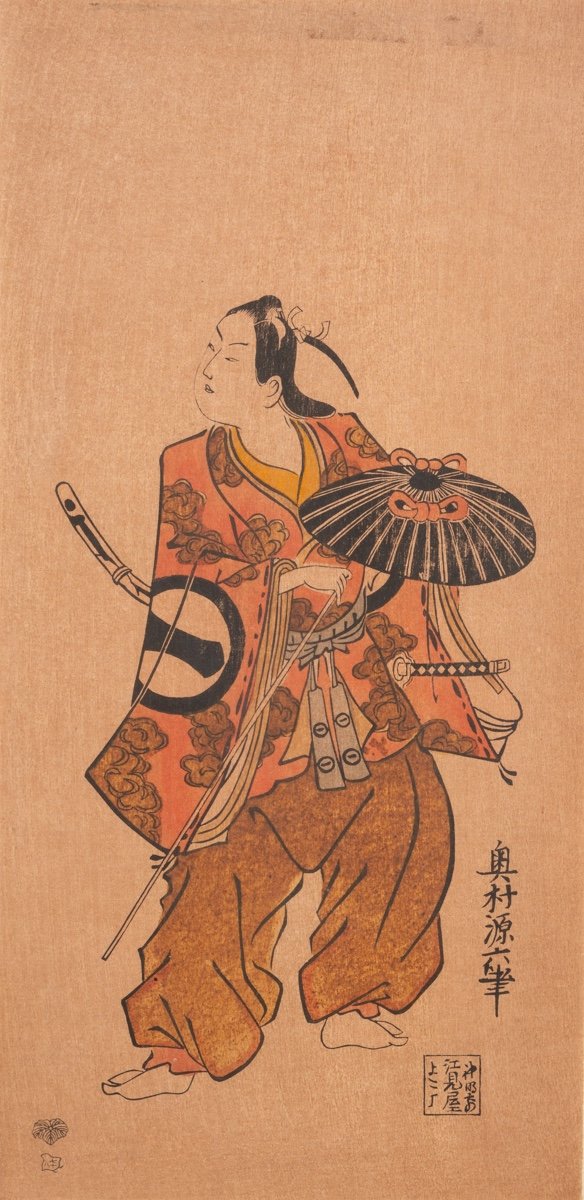 Actor Ichikawa Monosuke, After Okumura Masanobu (1686-1764), Ukiyo-e, Japan, 19th/20th Century