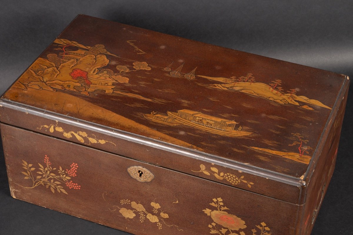 Travel Writing Case, Japan, Edo Era, 19th Century.  -photo-3