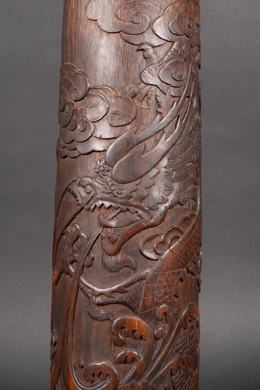 Bamboo Vase, China Or Japan, 19th Century. -photo-1