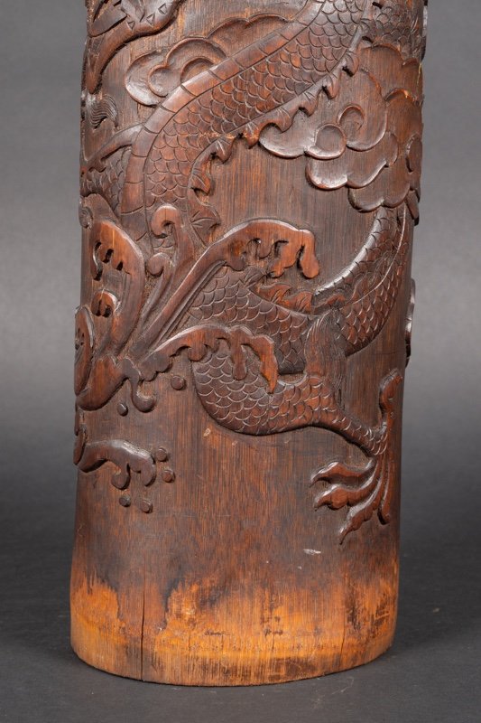 Bamboo Vase, China Or Japan, 19th Century. -photo-4