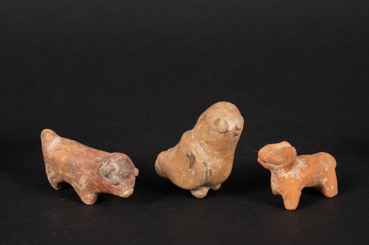 Sifflets - Cinq Animaux, Culture Chorrera (1300 - 300 Av. J.-c.), équateur, Céramique Précolomb-photo-4