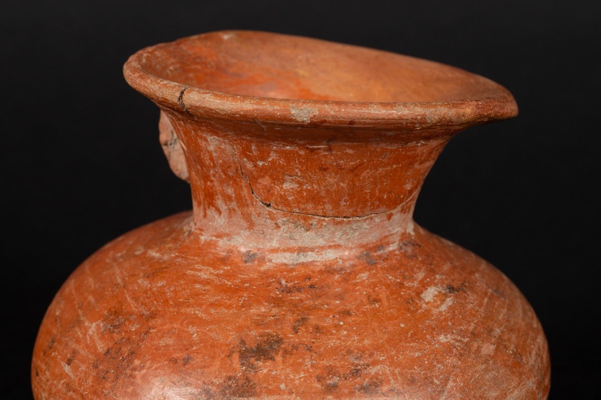 Vase à Visage, Culture Chorrera (1300 - 300 Av. J.-c.), équateur, Céramique Précolombienne.   -photo-5