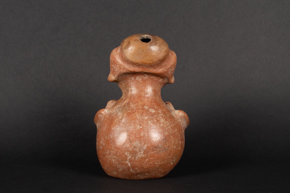 Figurative Vase, Chorrera Culture (1300 - 300 Bc), Ecuador, Pre-columbian Ceramics. -photo-1