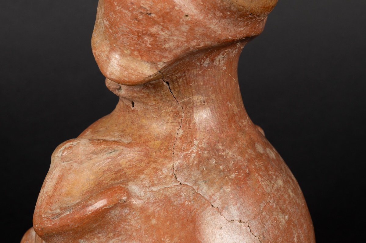 Figurative Vase, Chorrera Culture (1300 - 300 Bc), Ecuador, Pre-columbian Ceramics. -photo-7