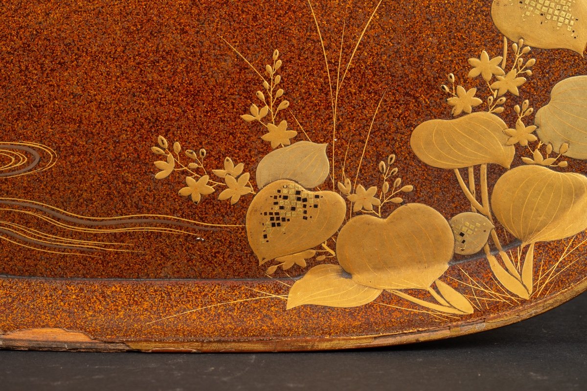 Bird Tray, Maki-e Lacquer, Japan, Edo/meiji Period, 19th Century. -photo-6