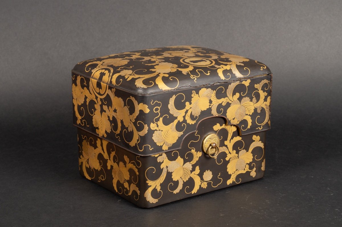 Tebako Box With Insert, Maki-e Lacquer, Japan, Edo Era, 19th Century. -photo-4