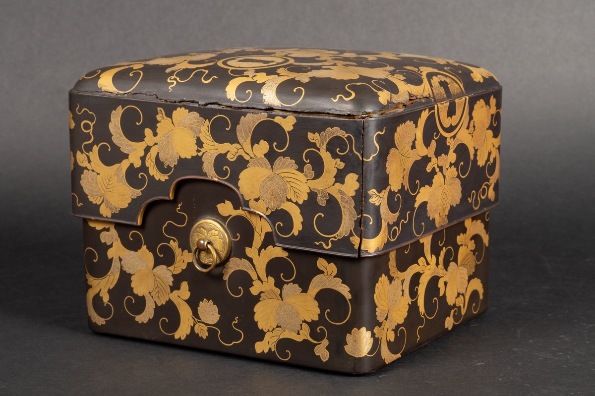 Tebako Box With Insert, Maki-e Lacquer, Japan, Edo Era, 19th Century. -photo-2