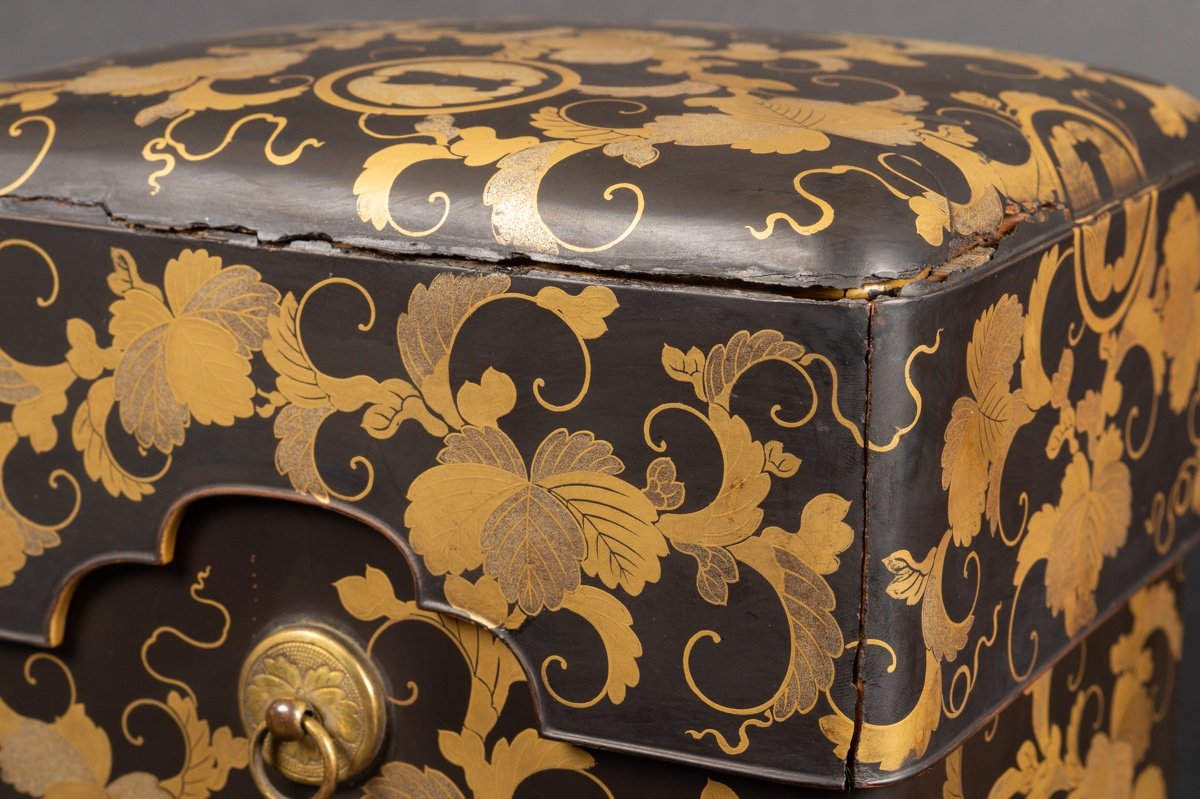 Tebako Box With Insert, Maki-e Lacquer, Japan, Edo Era, 19th Century. -photo-6