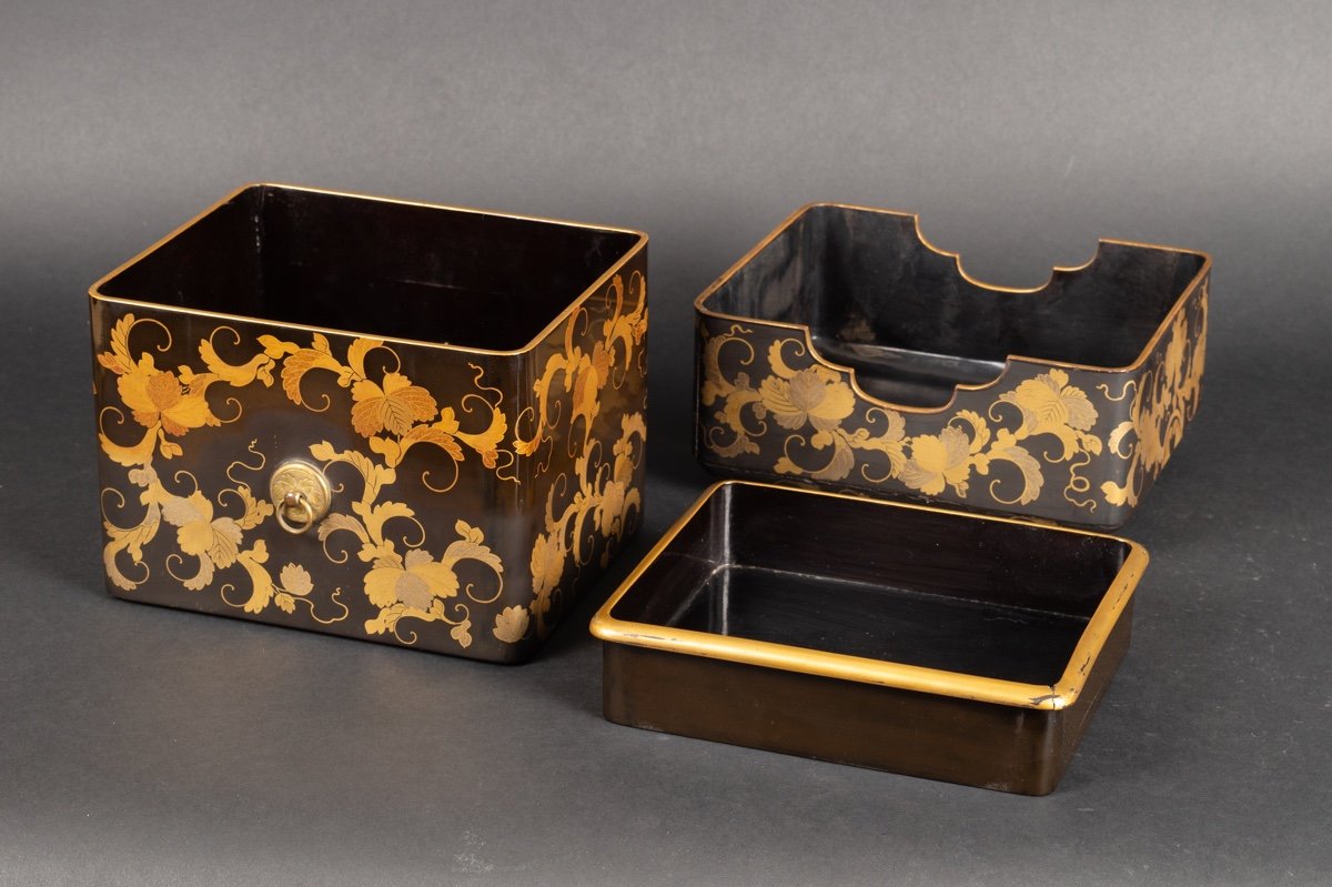 Tebako Box With Insert, Maki-e Lacquer, Japan, Edo Era, 19th Century. -photo-7