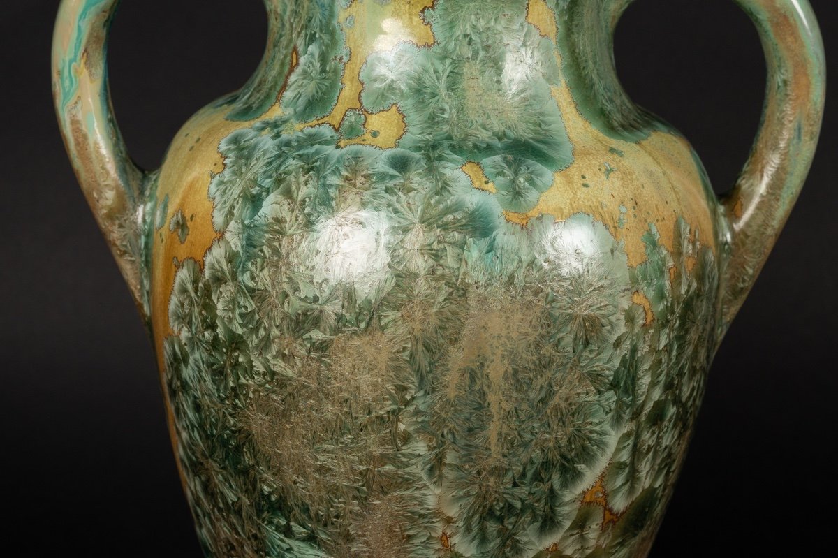 Vase, Pierrefonds, Art Nouveau, France, Early 20th Century. -photo-2