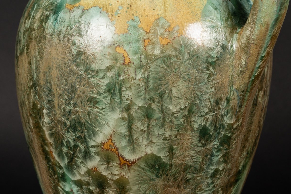 Vase, Pierrefonds, Art Nouveau, France, Early 20th Century. -photo-3