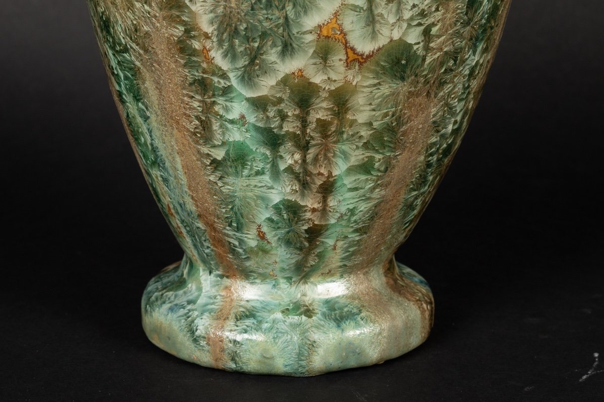 Vase, Pierrefonds, Art Nouveau, France, Early 20th Century. -photo-4