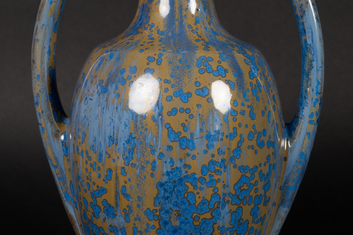 Vase Pierrefonds, Art Nouveau, France, Début Du XXe Siècle. -photo-5