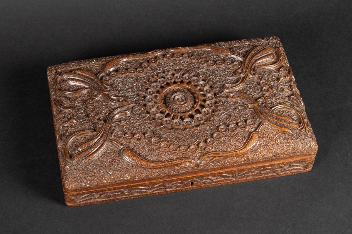 Box, Exotic Wood, India, 19th Century. 