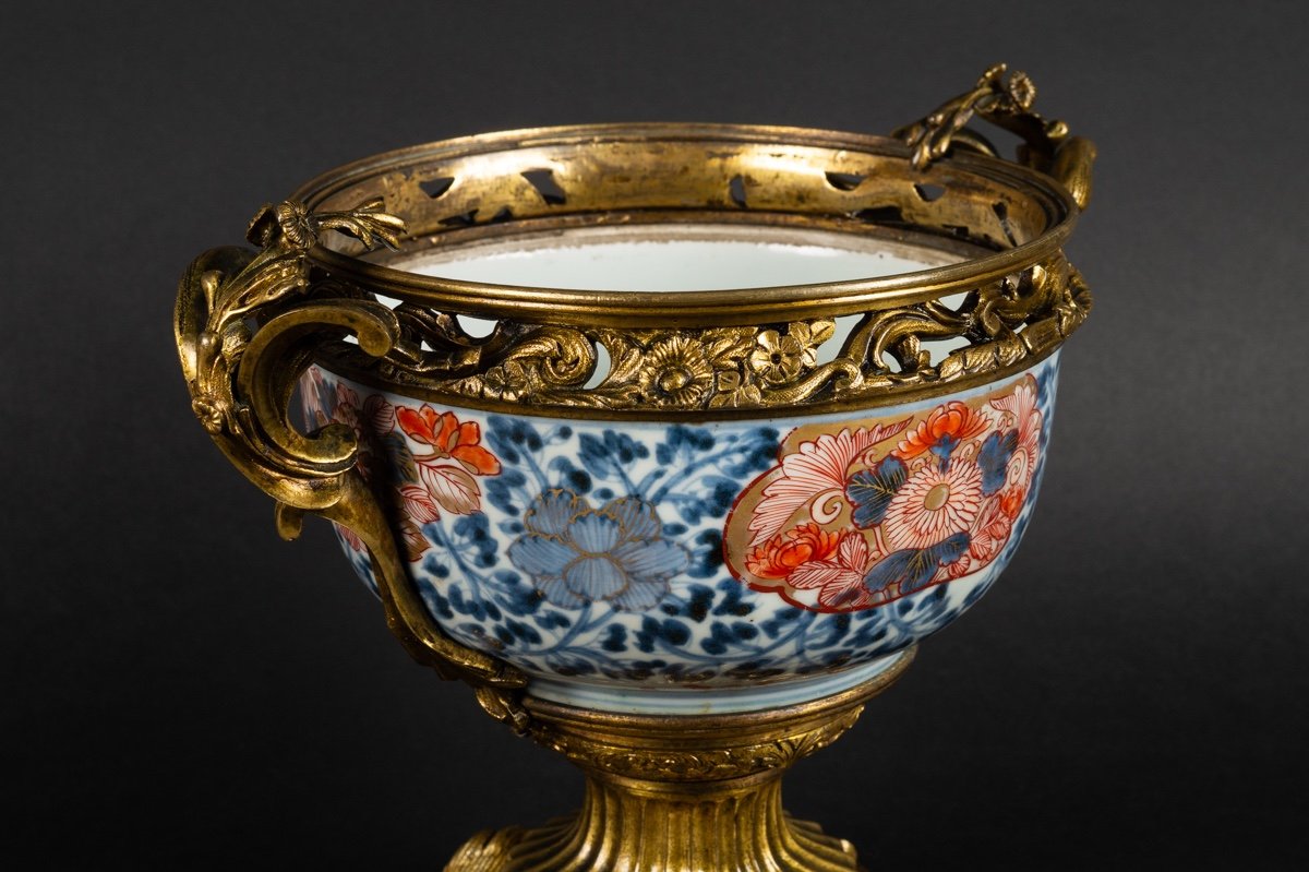 Cup With Gilt Bronze Mount, Imari - Arita, Japan, 18th Century.  -photo-2