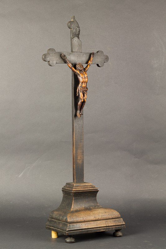 Crucifix, Baroque, France, 18ème Siècle, Buis ?  -photo-2