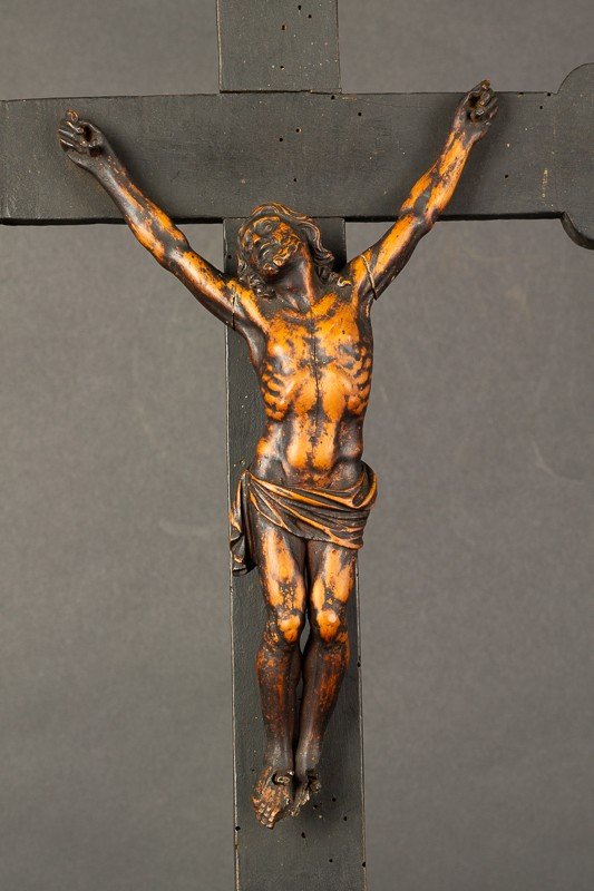 Crucifix, Baroque, France, 18th Century, Boxwood?-photo-1