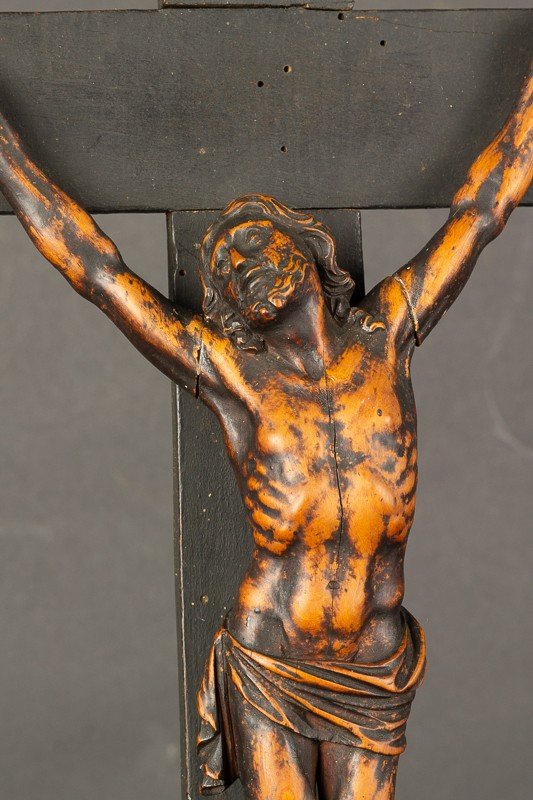 Crucifix, Baroque, France, 18th Century, Boxwood?-photo-4