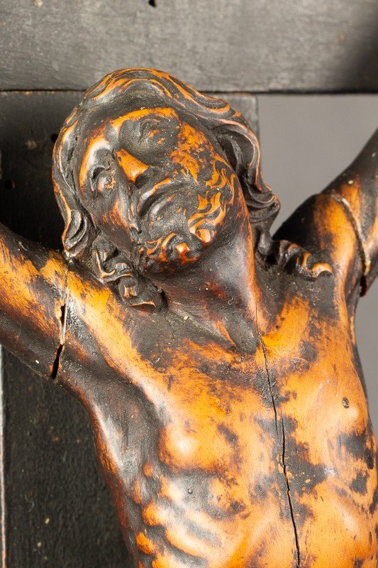 Crucifix, Baroque, France, 18th Century, Boxwood?-photo-8