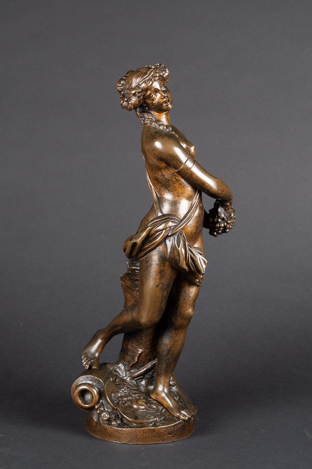 Menadee - Bacchante, Bronze, France, 2e Moitié Du XIXe Siècle.  -photo-3