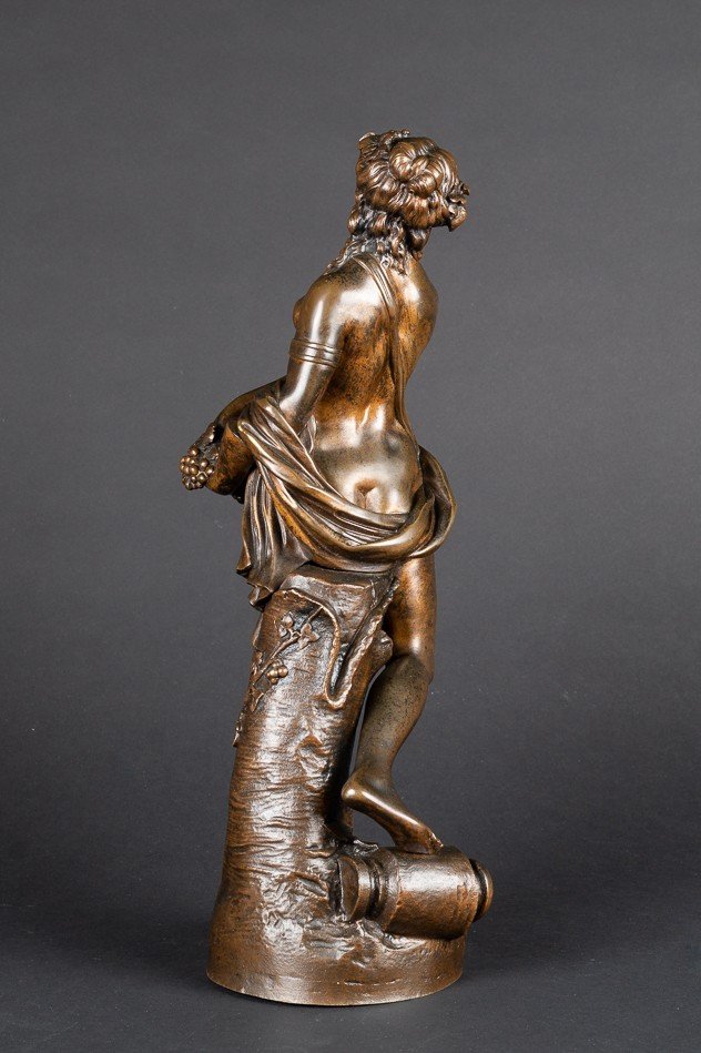 Menadee - Bacchante, Bronze, France, 2e Moitié Du XIXe Siècle.  -photo-4