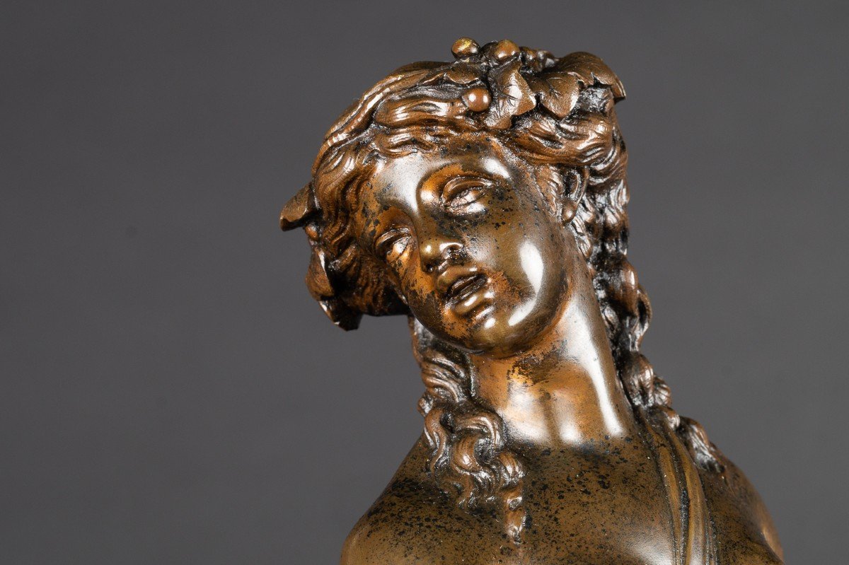 Menadee - Bacchante, Bronze, France, 2e Moitié Du XIXe Siècle.  -photo-1