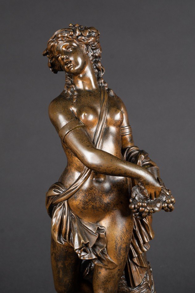 Menadee - Bacchante, Bronze, France, 2e Moitié Du XIXe Siècle.  -photo-2