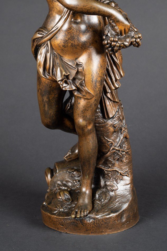 Menadee - Bacchante, Bronze, France, 2e Moitié Du XIXe Siècle.  -photo-3