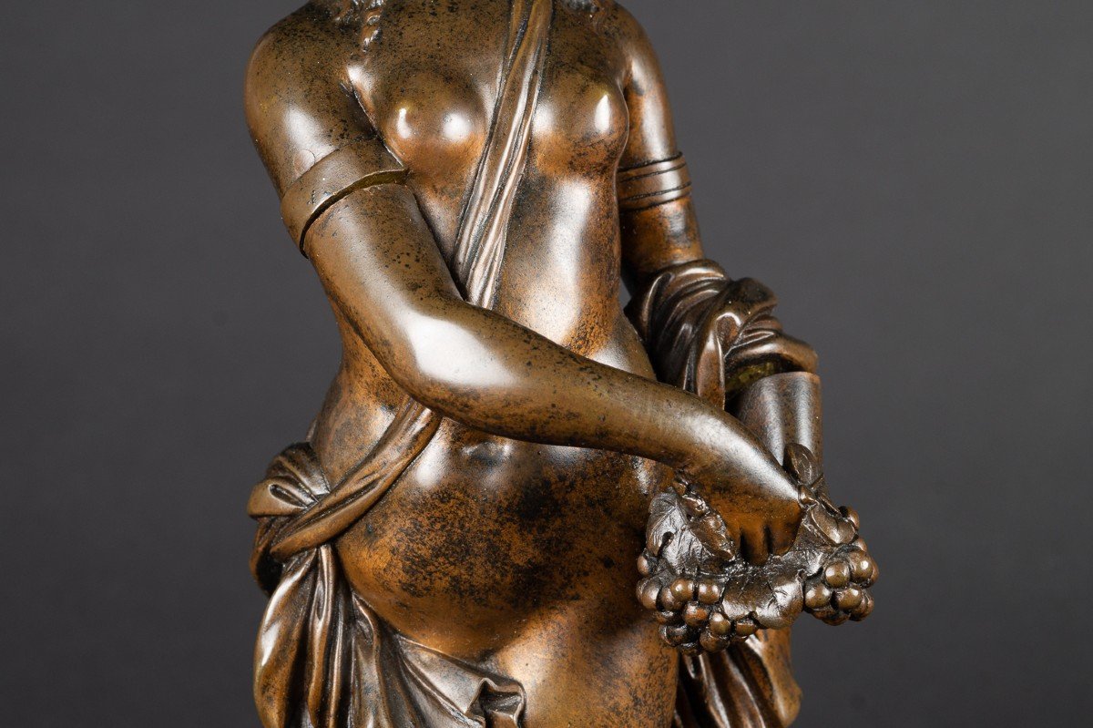 Menadee - Bacchante, Bronze, France, 2e Moitié Du XIXe Siècle.  -photo-5