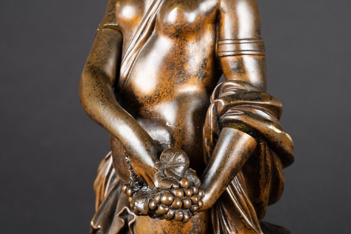 Menadee - Bacchante, Bronze, France, 2e Moitié Du XIXe Siècle.  -photo-7