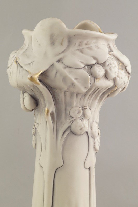 Paire De Vases, Royal Dux, Art Nouveau, France, Ca. 1900  -photo-2