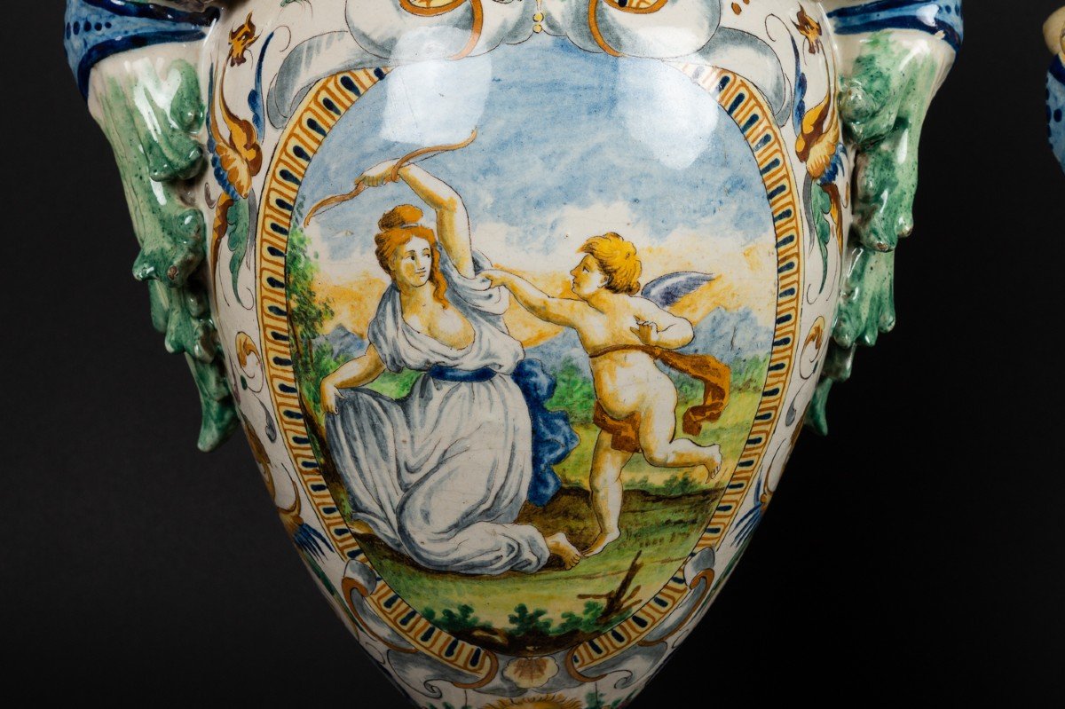 Paire De Vases, Néo-renaissance, Italie / France, 19e Siècle  -photo-1