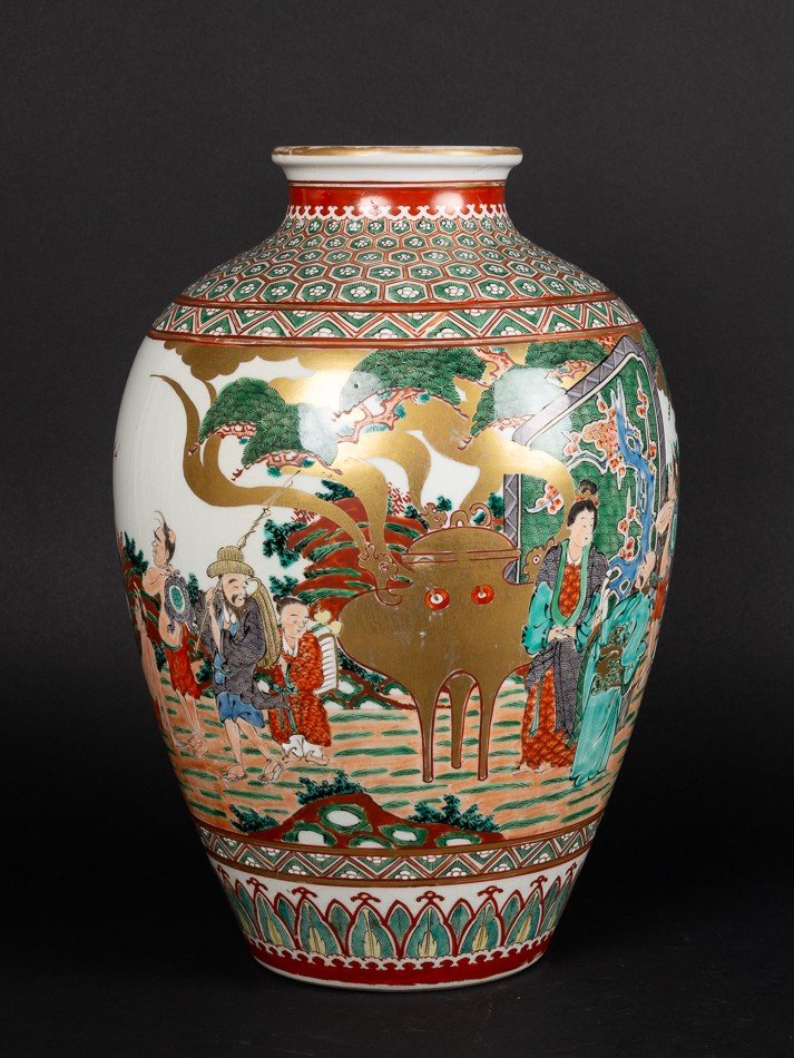 Koro Vase, Kutani, Japan, Meiji Era (1868-1912)-photo-2