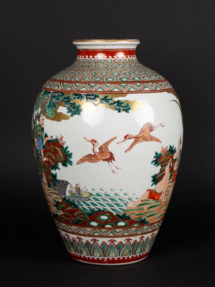 Koro Vase, Kutani, Japan, Meiji Era (1868-1912)-photo-4