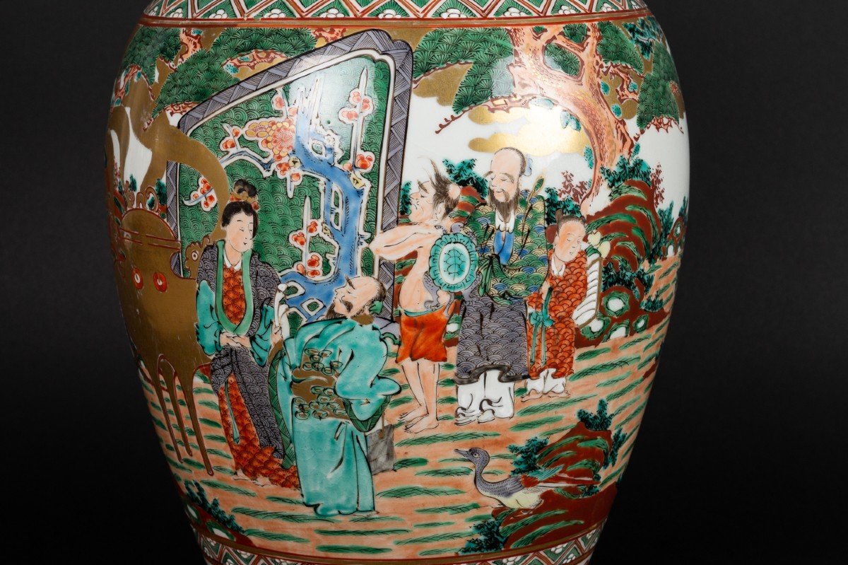 Koro Vase, Kutani, Japan, Meiji Era (1868-1912)-photo-3