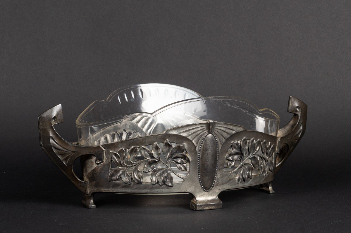 Coupe / Centre De Table, Art Nouveau, Pologne/allemagne, C. 1910  -photo-2