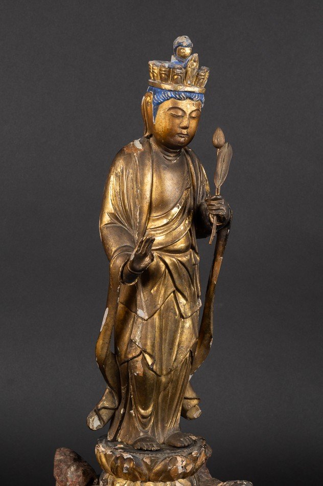 Bodhisattva à Onze Têtes ( Jūichimen Kannon ), Japon, Période Edo, 18e/19e Siècle-photo-2