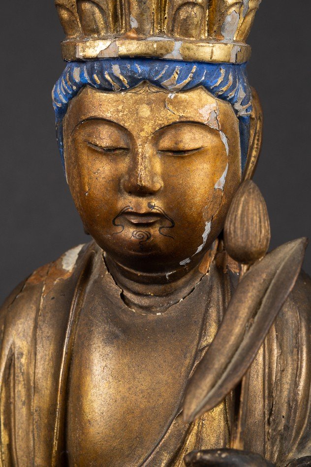 Bodhisattva à Onze Têtes ( Jūichimen Kannon ), Japon, Période Edo, 18e/19e Siècle-photo-5