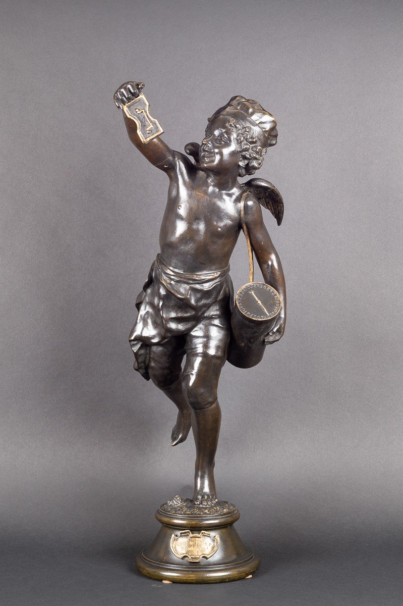 Cupid - Eros, Voila Le Plaisir Ladies!, Bronze, France, XIXth Century.-photo-2