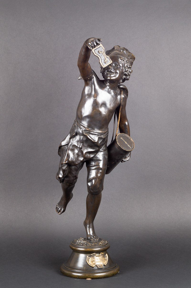 Cupid - Eros, Voila Le Plaisir Ladies!, Bronze, France, XIXth Century.-photo-3