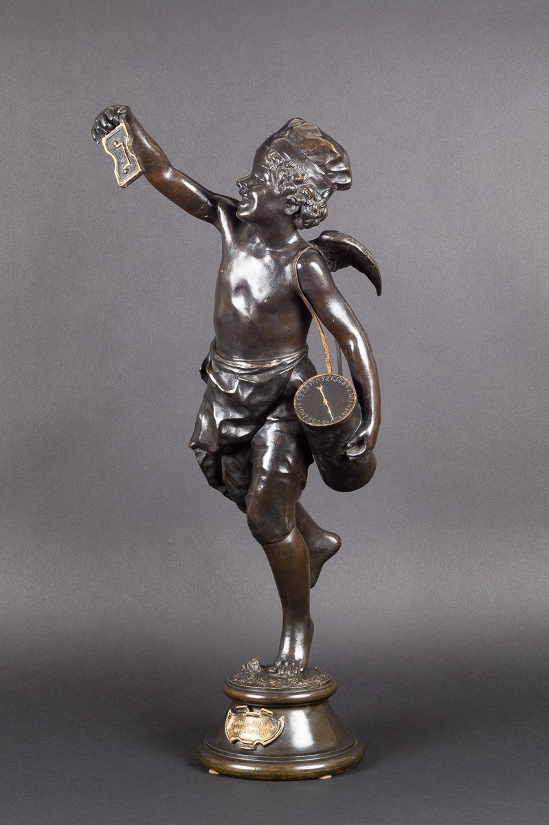 Cupid - Eros, Voila Le Plaisir Ladies!, Bronze, France, XIXth Century.-photo-4