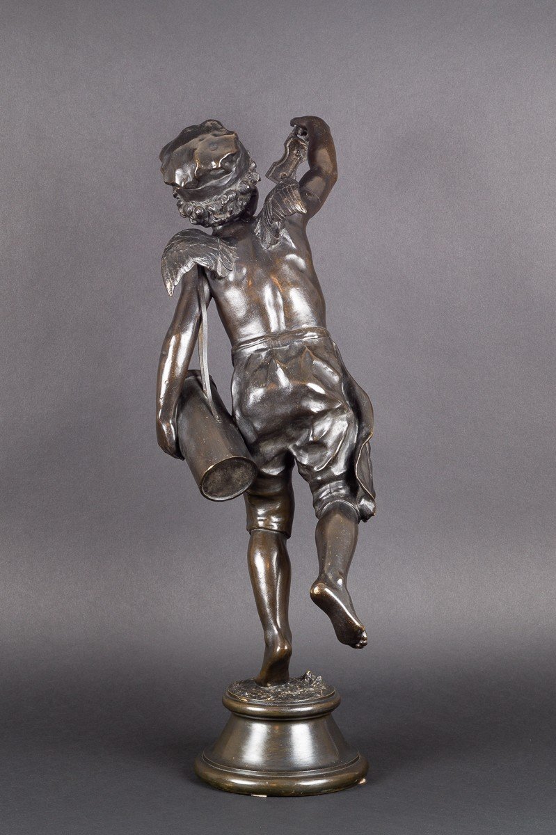 Cupid - Eros, Voila Le Plaisir Ladies!, Bronze, France, XIXth Century.-photo-1