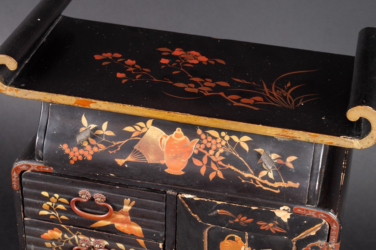 Cabinet Laqué, Japon, ère Meiji (1868-1912) -photo-1