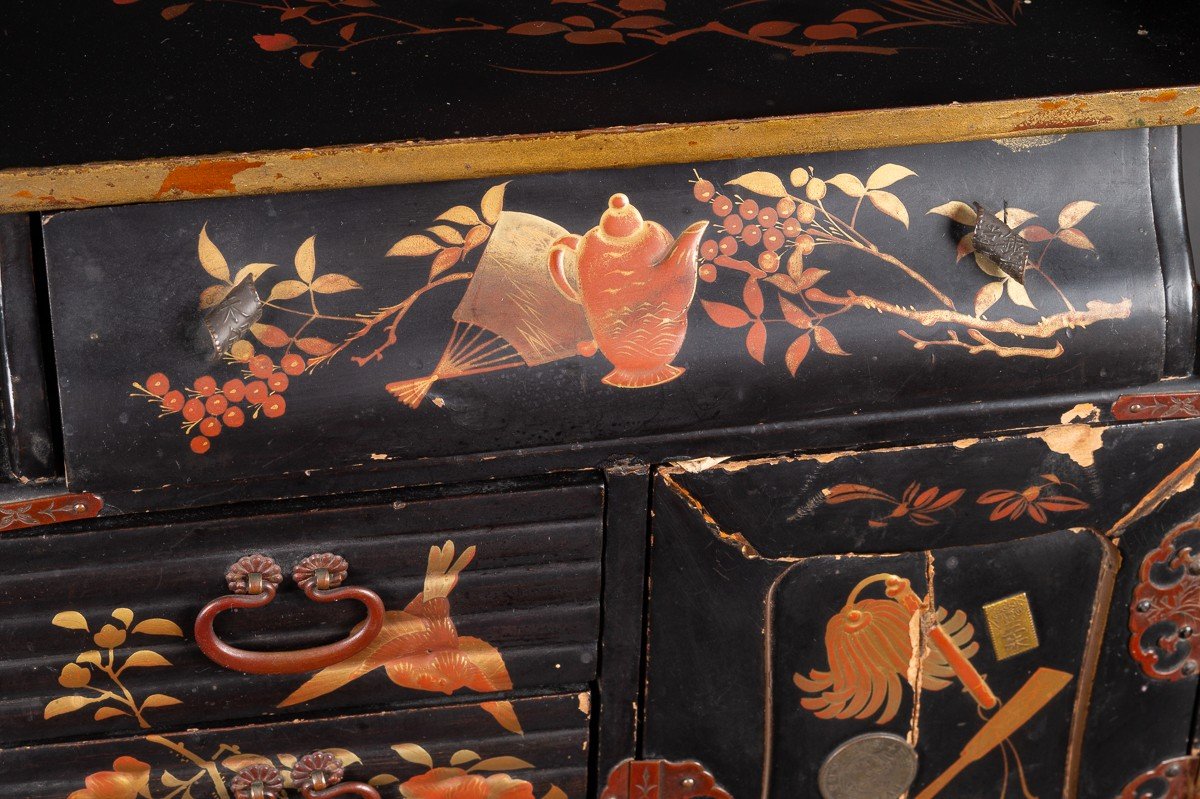 Cabinet Laqué, Japon, ère Meiji (1868-1912) -photo-2