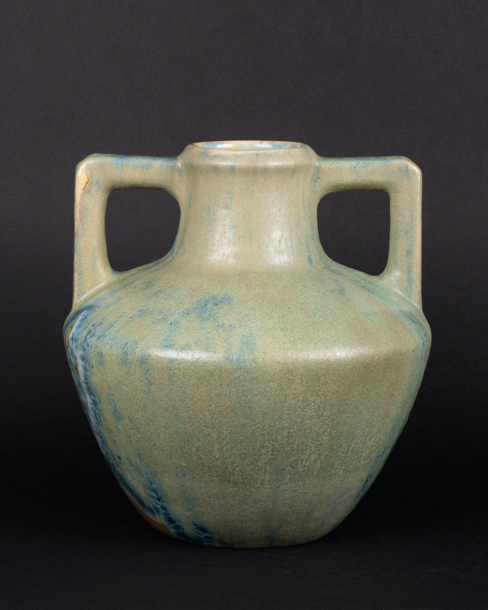 Vase - Amphora, Sandstone, Pierrefonds, Art Nouveau, Circa 1900-photo-4