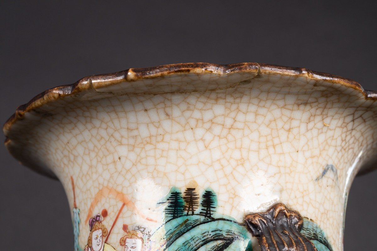 Vase With Warriors, China, Nanjing, Qing Dynasty, Late 19th Century.-photo-7