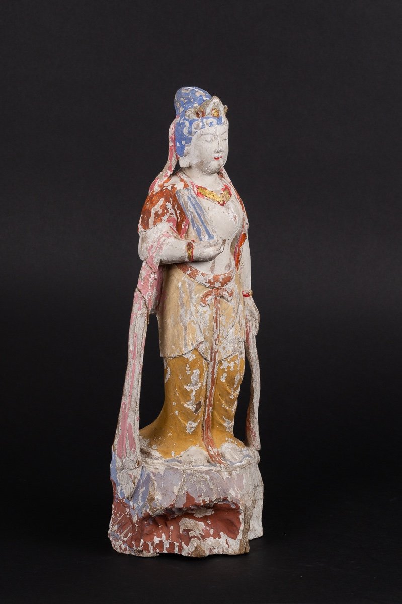 Guanyin, Wood, China, Qing Dynasty, 19th/20th Century-photo-2