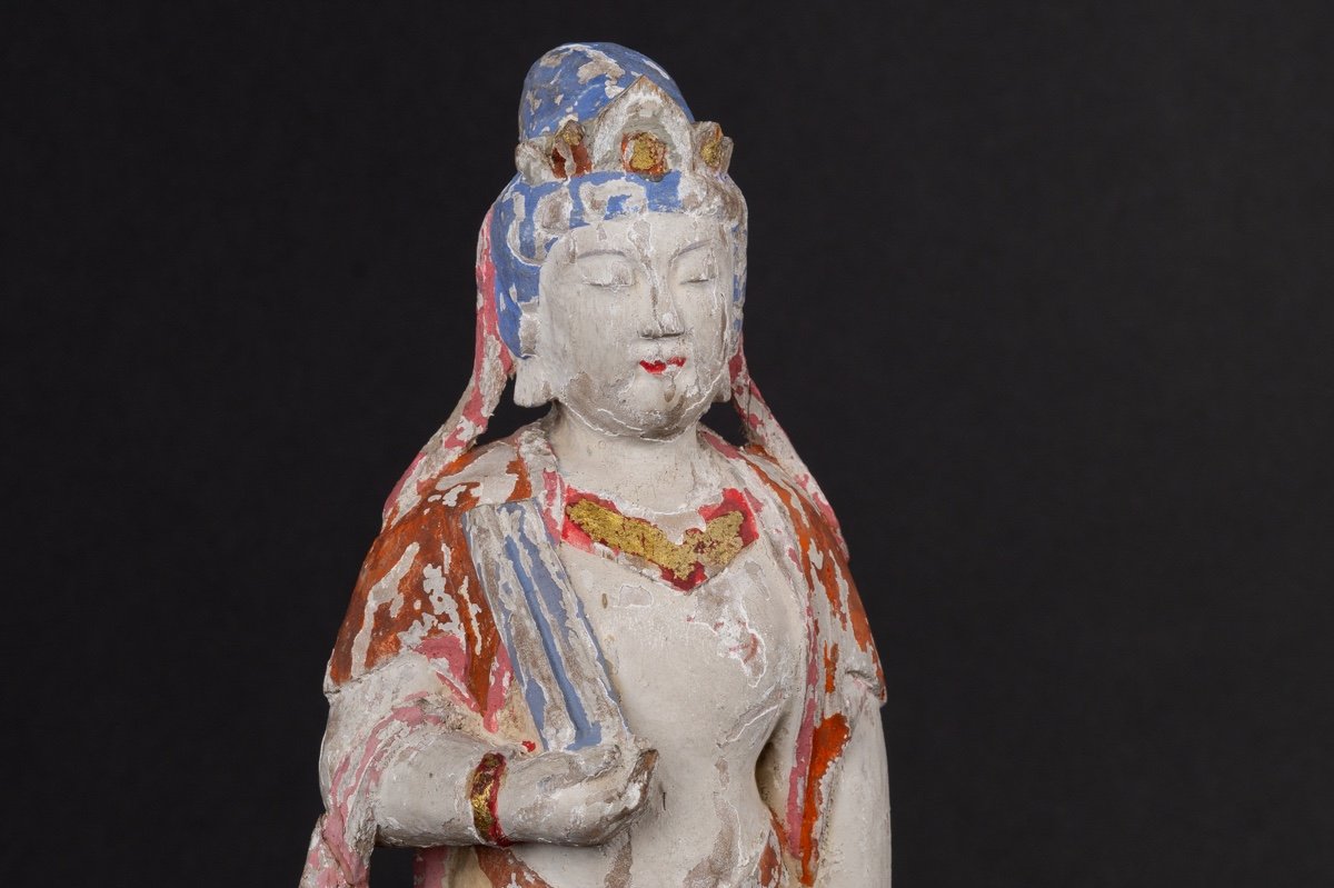 Guanyin, Wood, China, Qing Dynasty, 19th/20th Century-photo-2