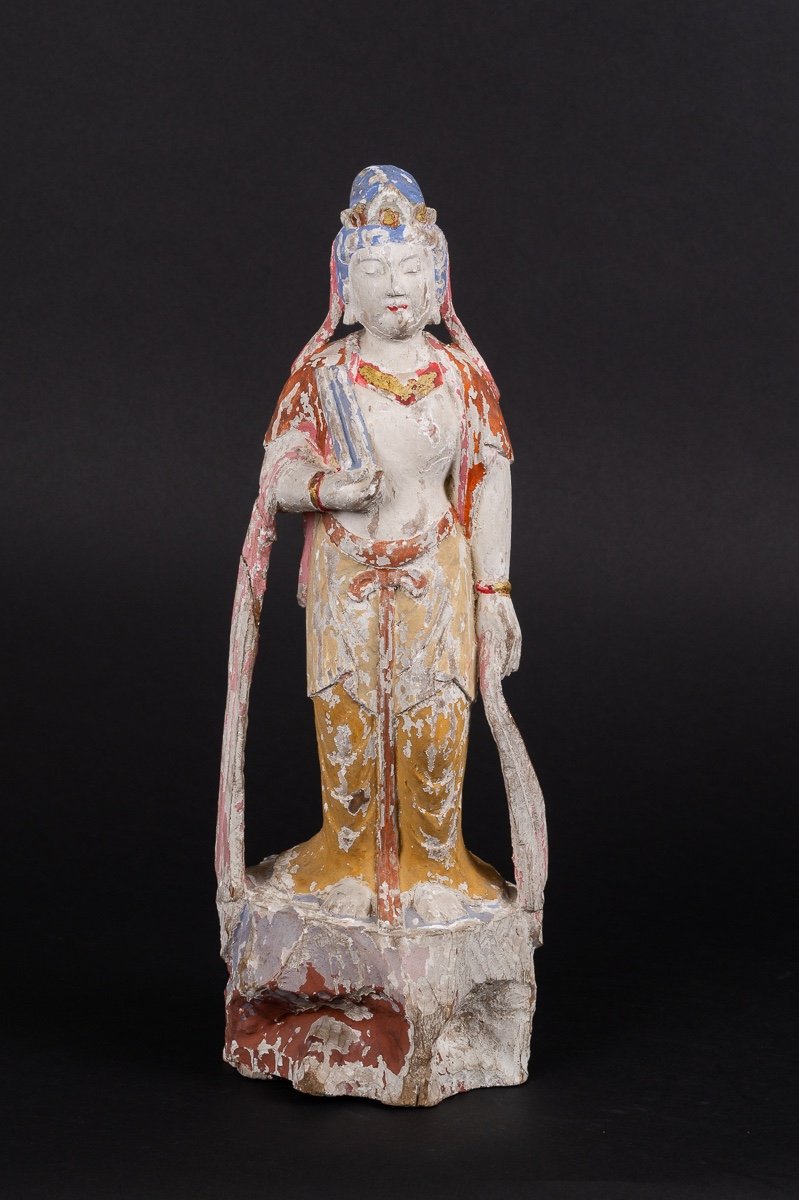 Guanyin, Wood, China, Qing Dynasty, 19th/20th Century-photo-7